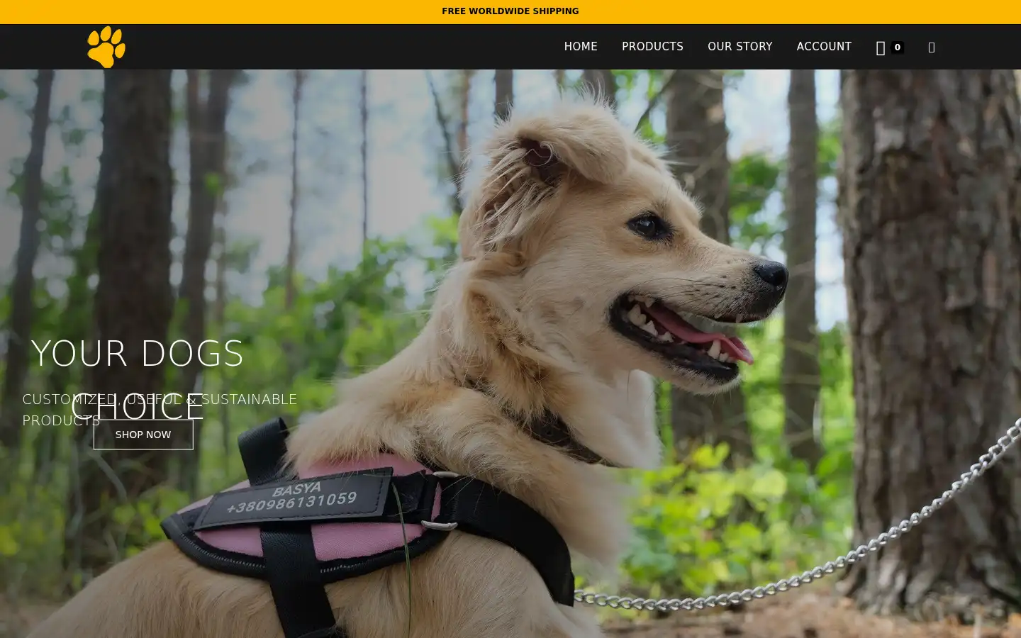 Screenshot of caredogbest.com