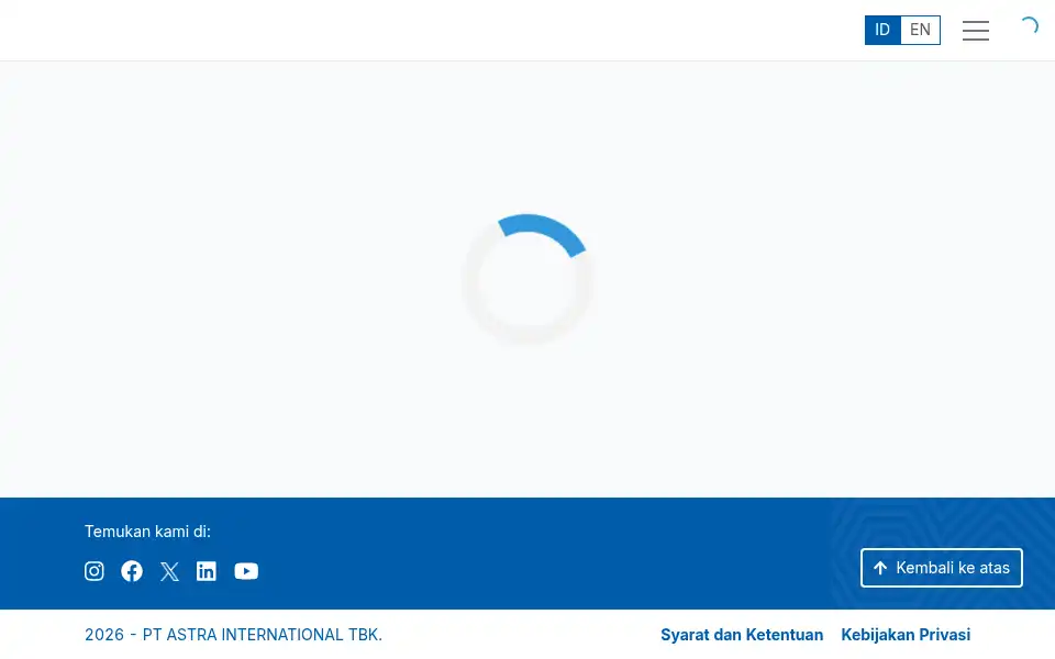 Screenshot of career.astra.co.id