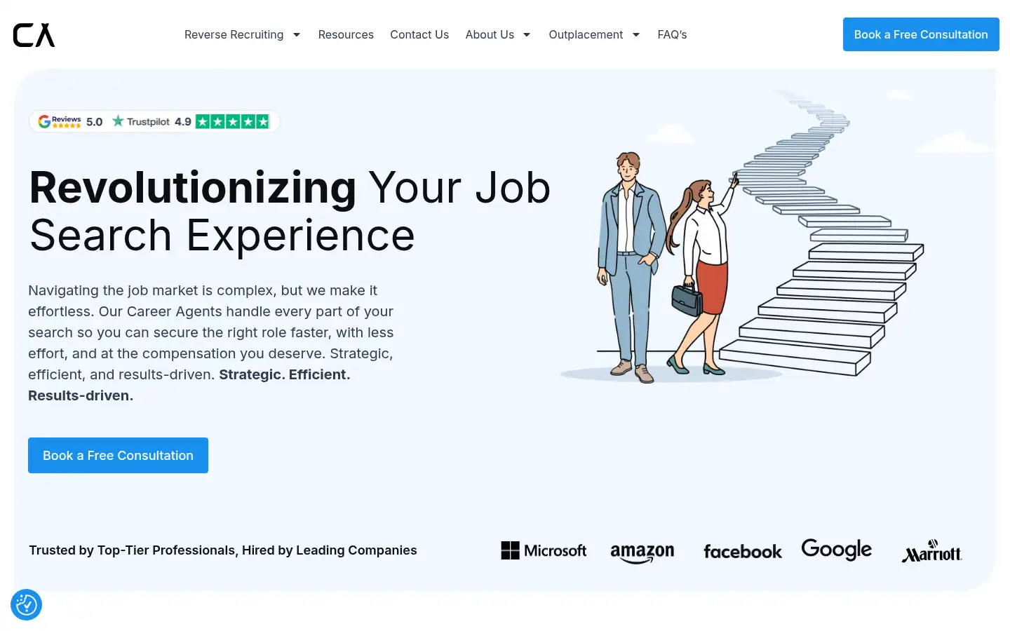 Screenshot of careeragents.org