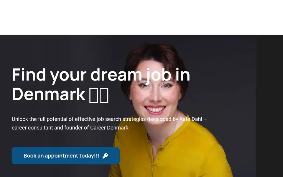 Screenshot of careerdenmark.dk