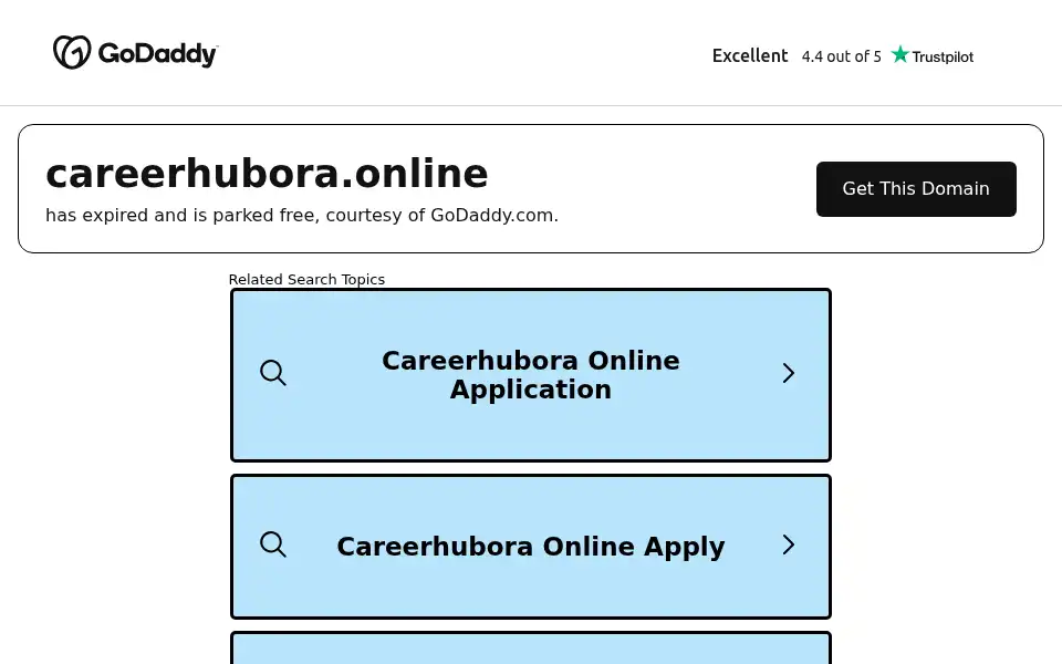 Screenshot of careerhubora.online