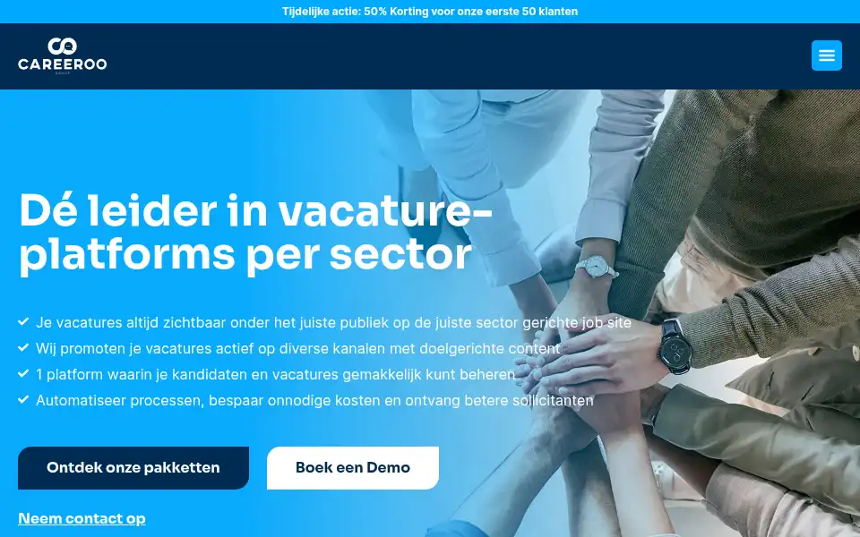 Screenshot of careeroogroup.com