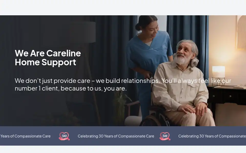 Screenshot of carelinehomesupport.co.uk
