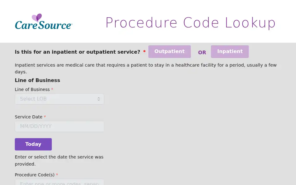 Screenshot of caresource.com