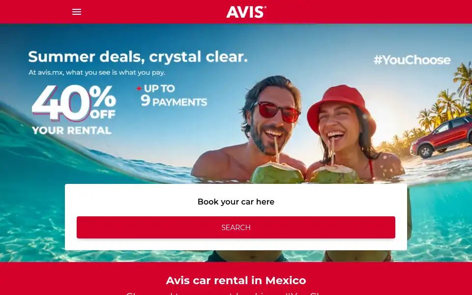 Screenshot of carflexrentacar.mx