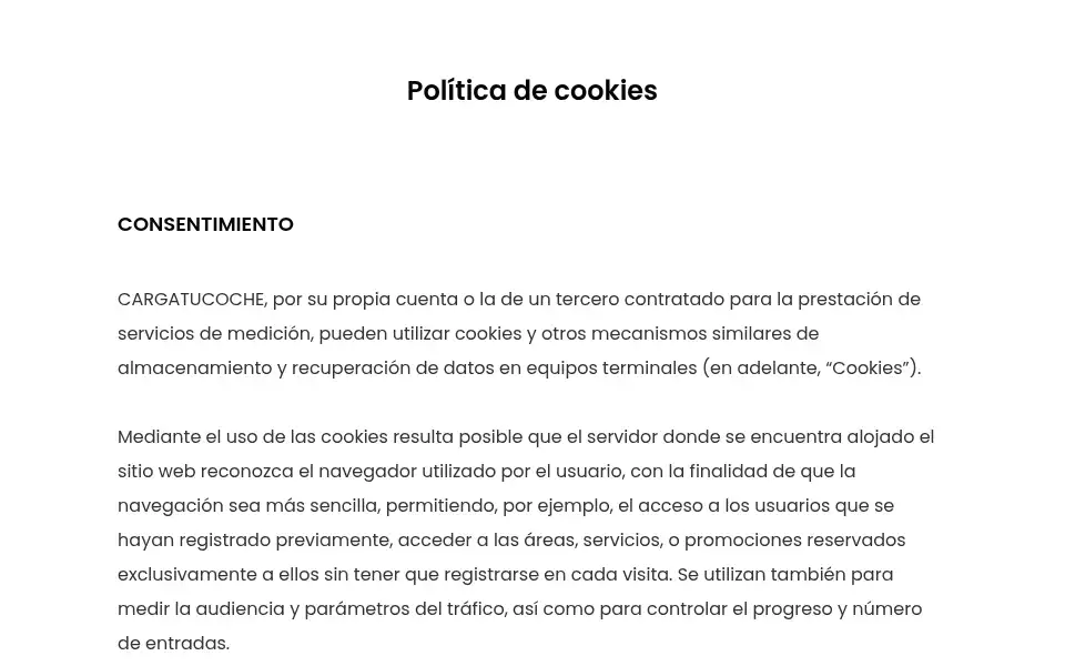 Screenshot of cargatucoche.com