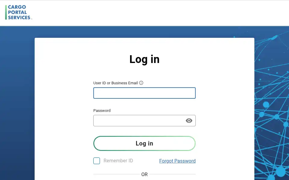 Screenshot of cargoportalservices.com