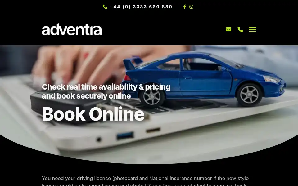 Screenshot of carhire-hebrides.co.uk