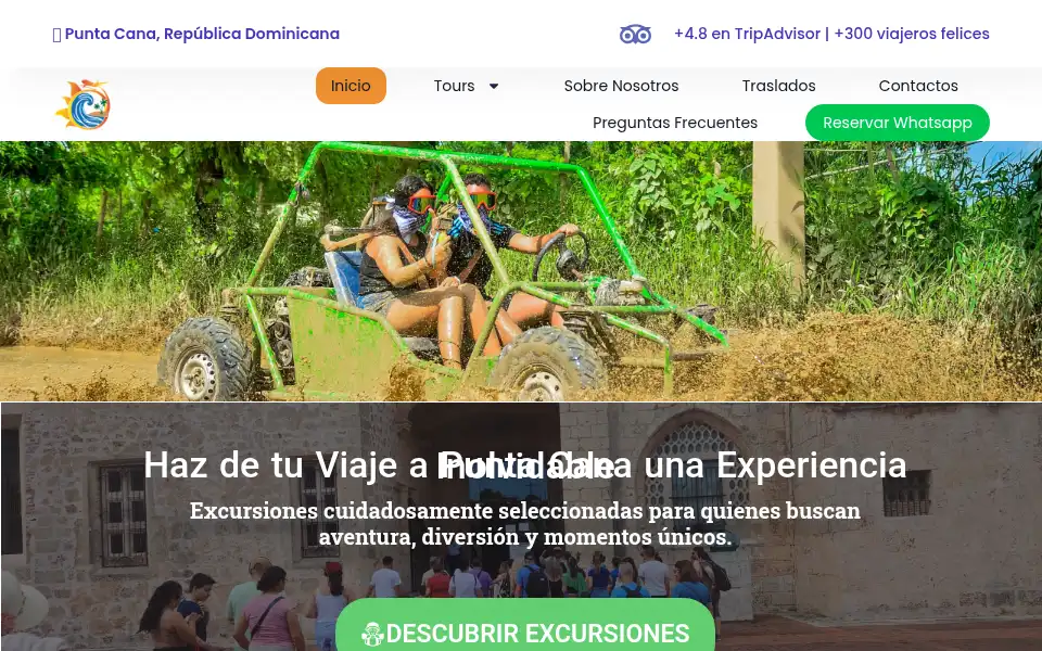 Screenshot of caribbeansuntours.com