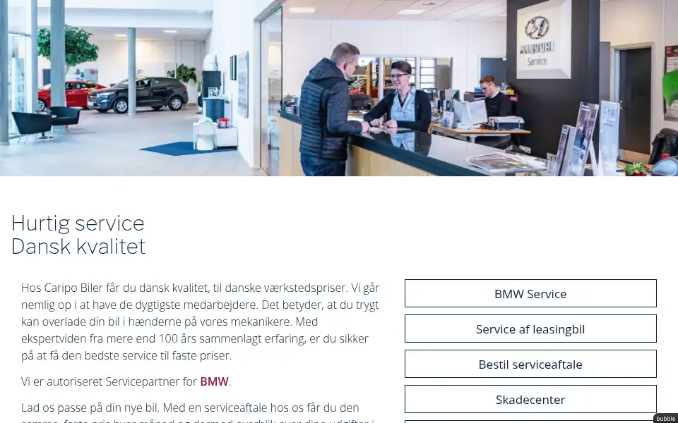 Screenshot of caripo-biler.dk
