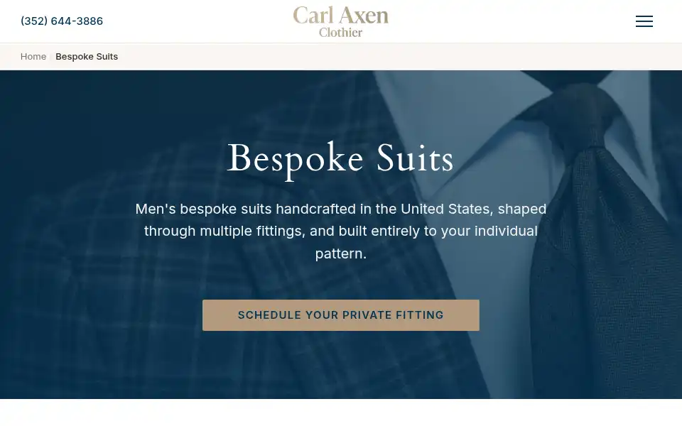 Screenshot of carlaxenclothier.com