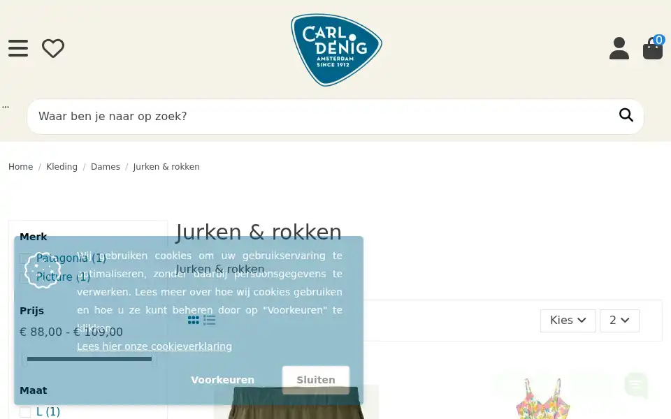 Screenshot of carldenig.nl
