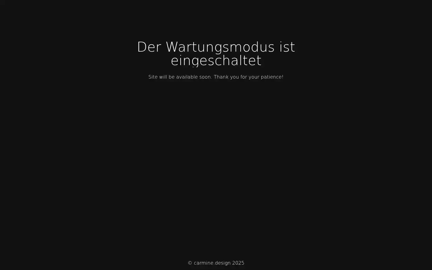 Screenshot of carminedesign.de