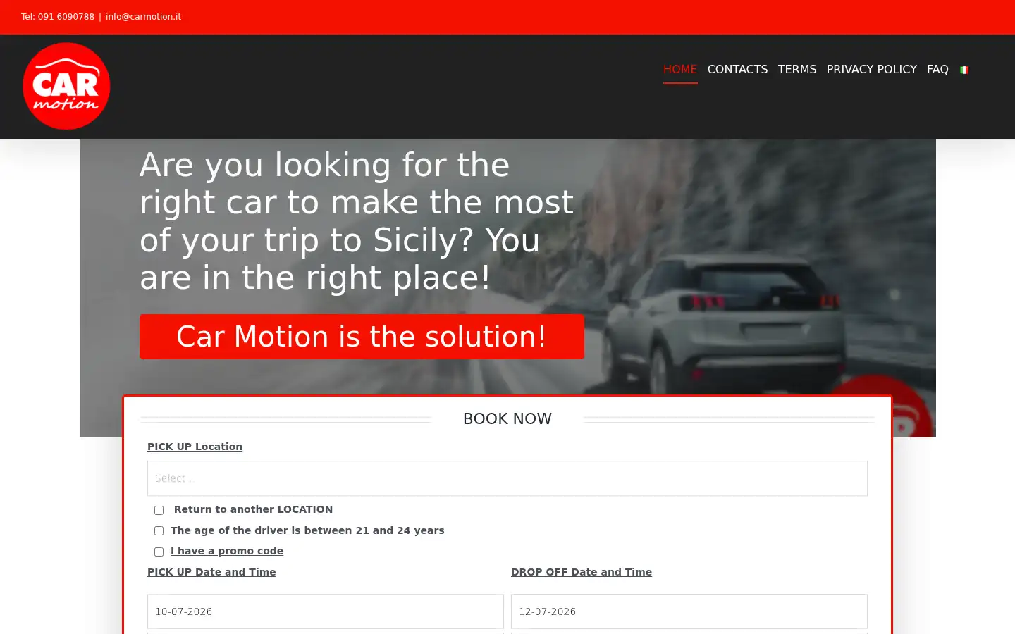 Screenshot of carmotion.it