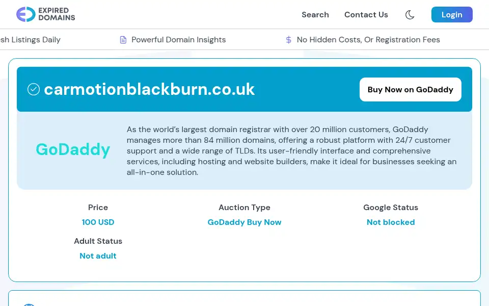 Screenshot of carmotionblackburn.co.uk