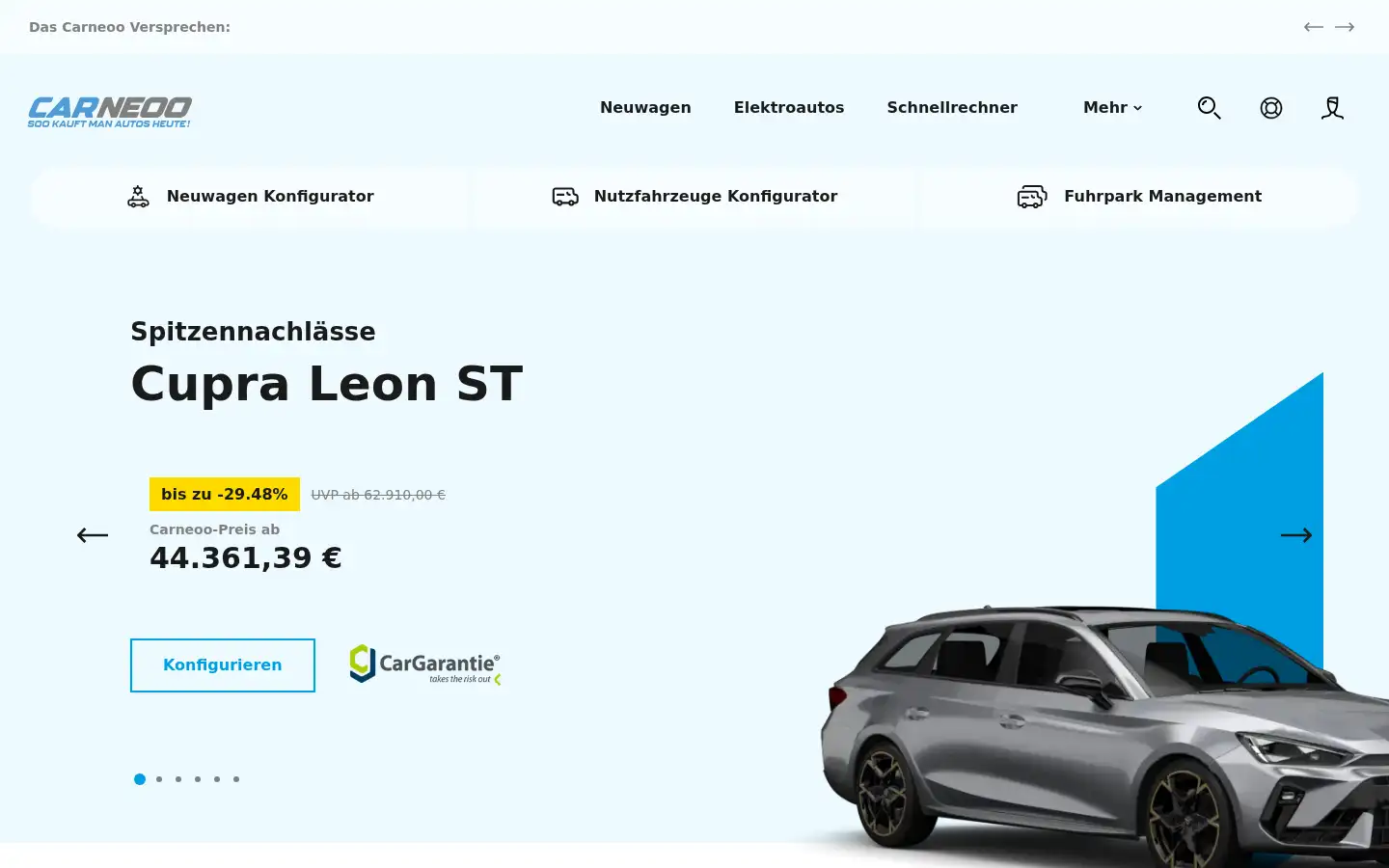 Screenshot of carneoo.de