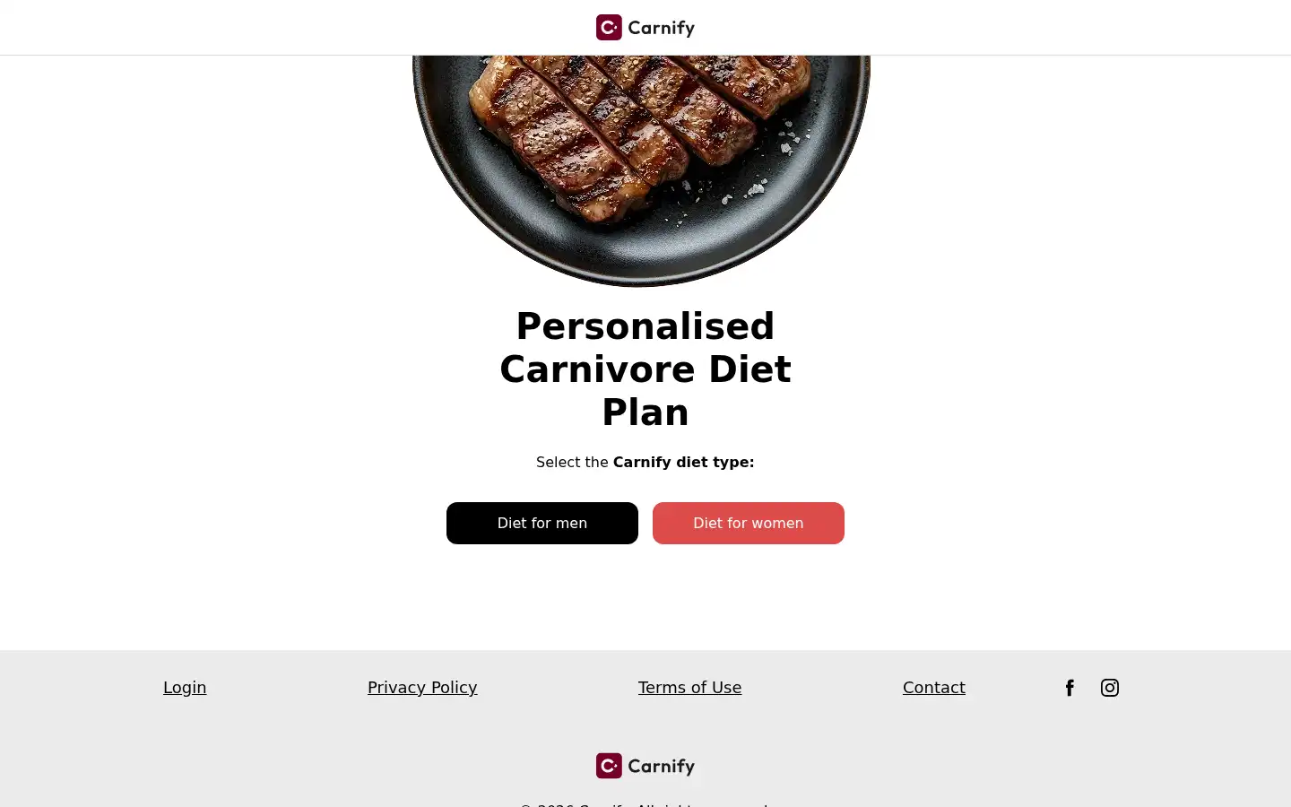 Screenshot of carnify.me