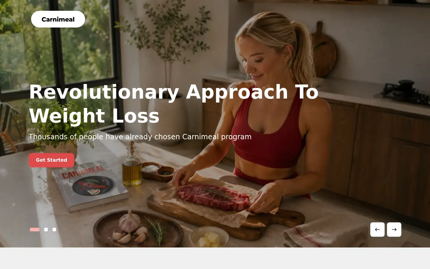 Screenshot of carnimeal.com