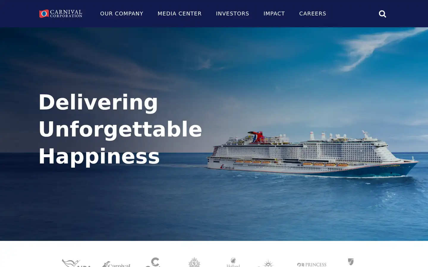 Screenshot of carnivalcorp.com