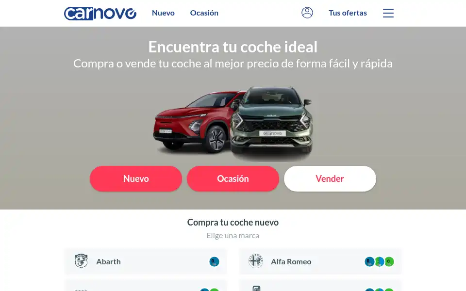 Screenshot of carnovo.com