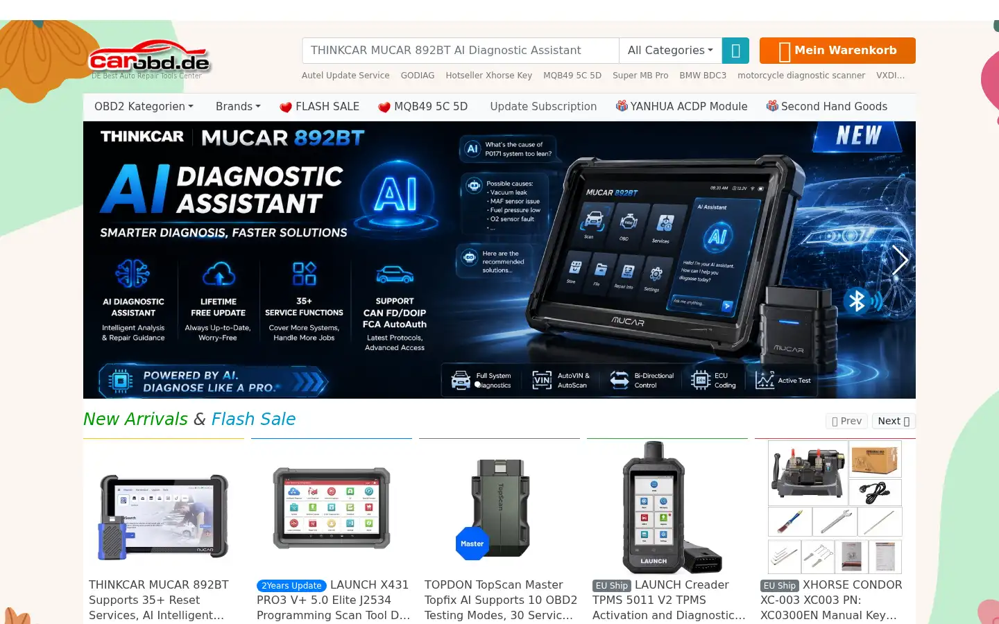 Screenshot of carobd.de