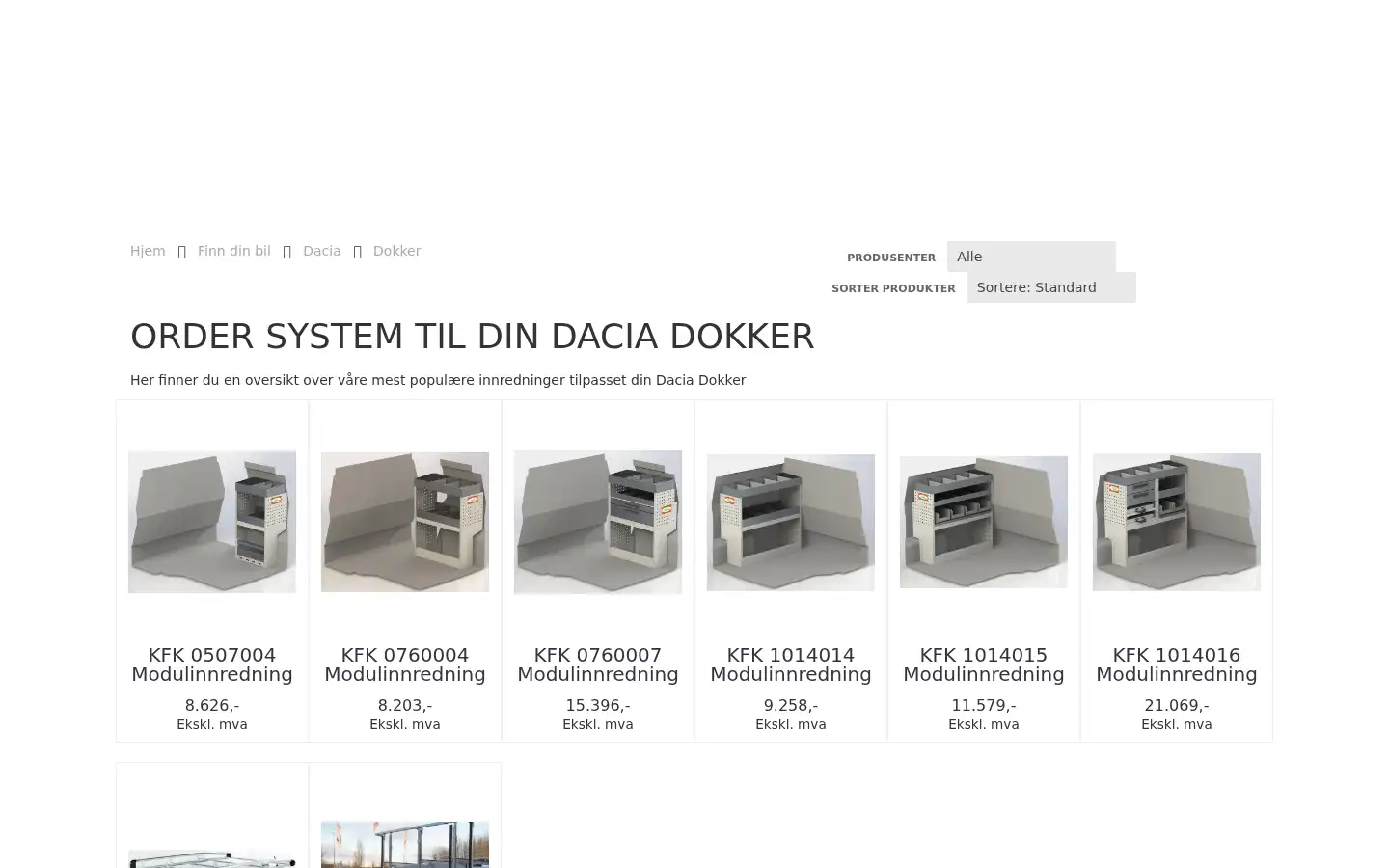 Screenshot of caroffice.no