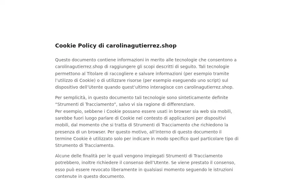 Screenshot of carolinagutierrez.shop