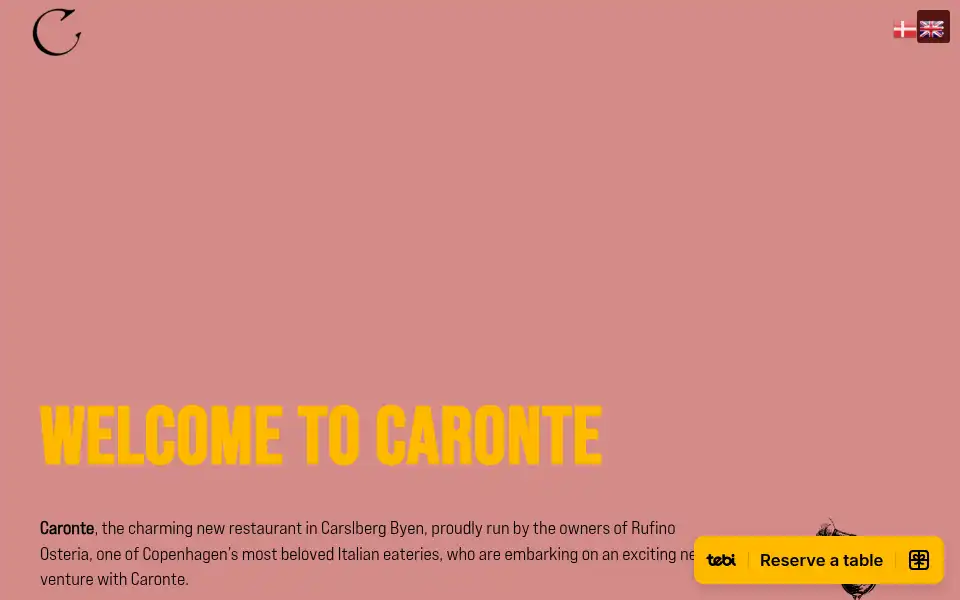 Screenshot of caronte.dk