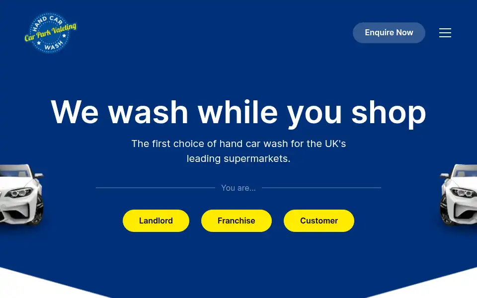 Screenshot of carparkvaleting.com