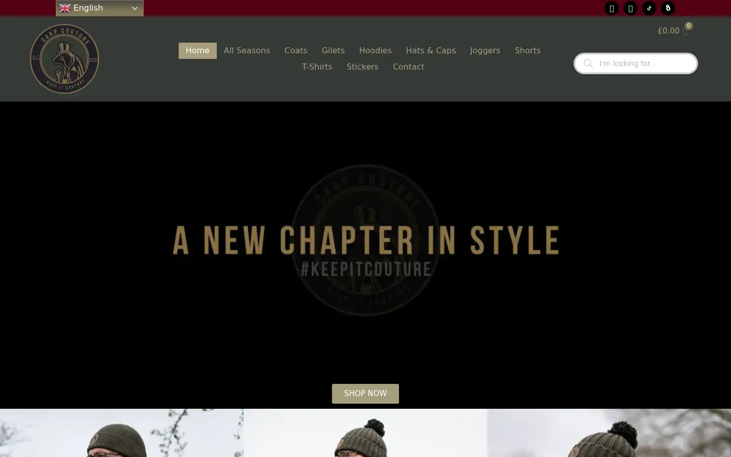 Screenshot of carpcouture.com