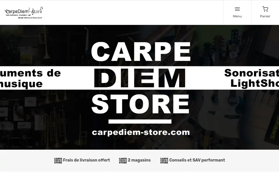 Screenshot of carpediem-store.be