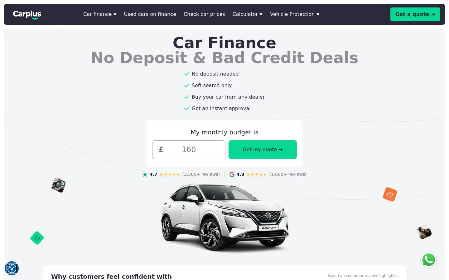 Screenshot of carplus.co.uk