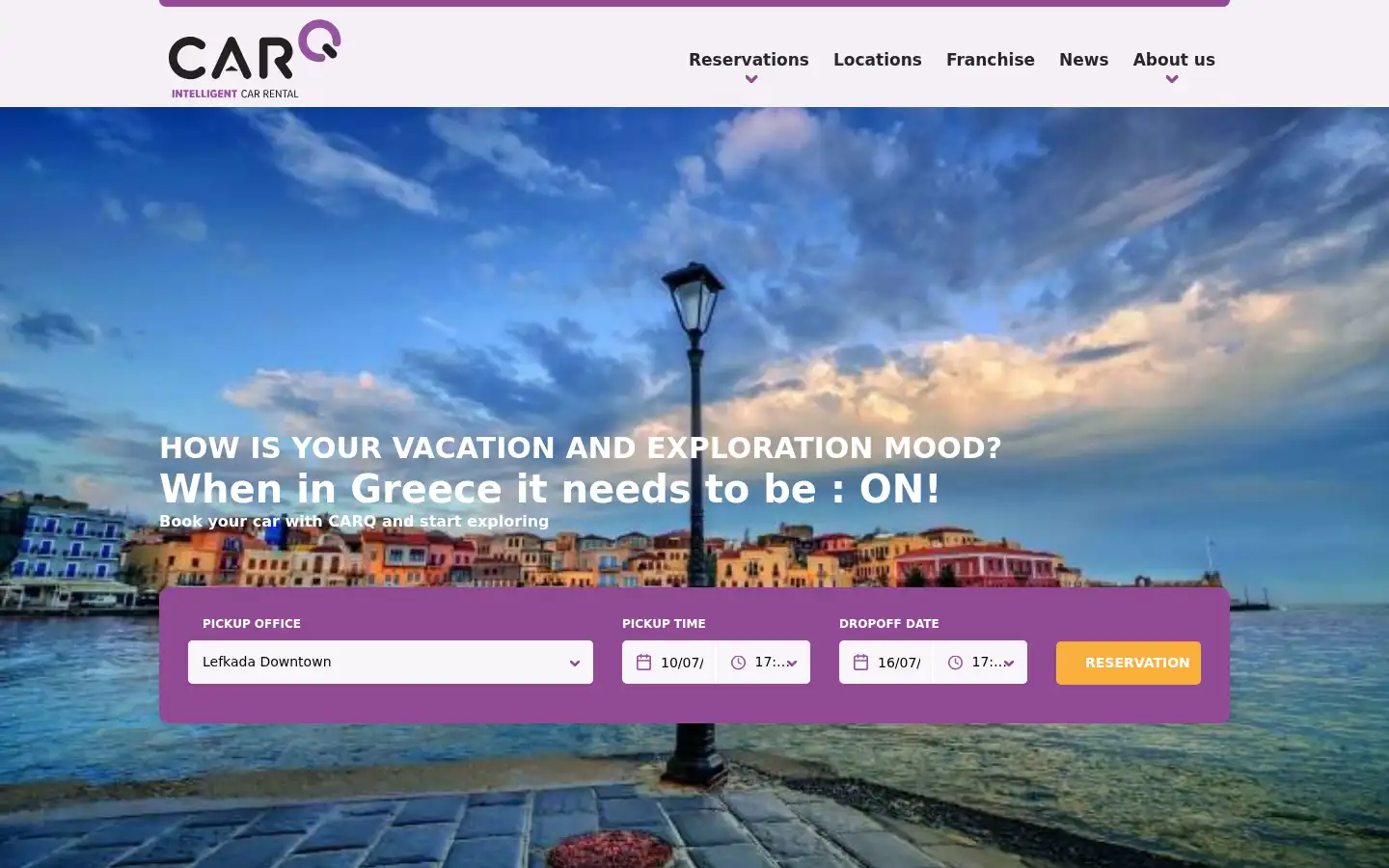 Screenshot of carq.rent