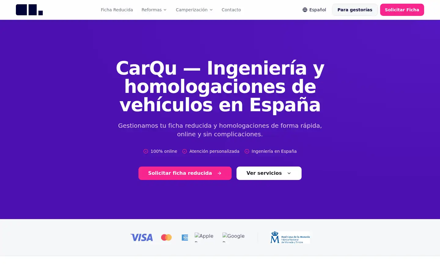 Screenshot of carqu.es