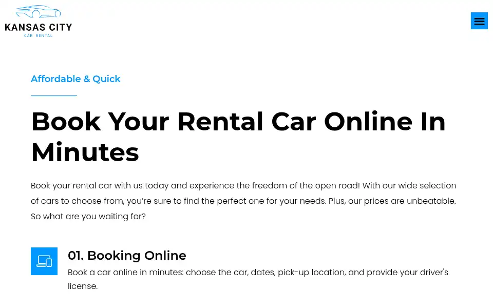 Screenshot of carrentalkansascityllc.com