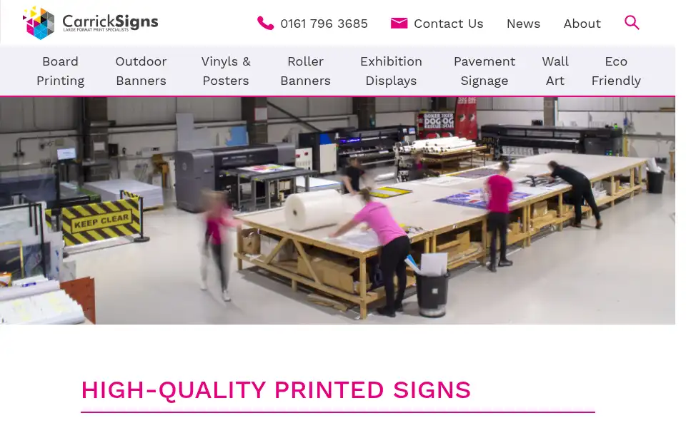 Screenshot of carricksigns.co.uk