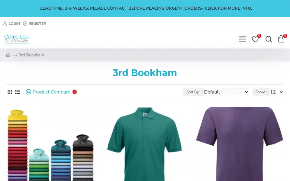 Screenshot of carrielou.co.uk