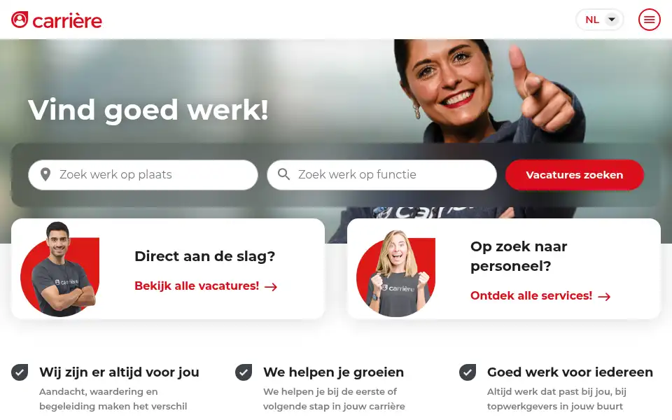 Screenshot of carriere.com