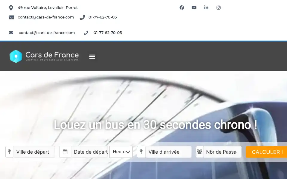 Screenshot of cars-de-france.com