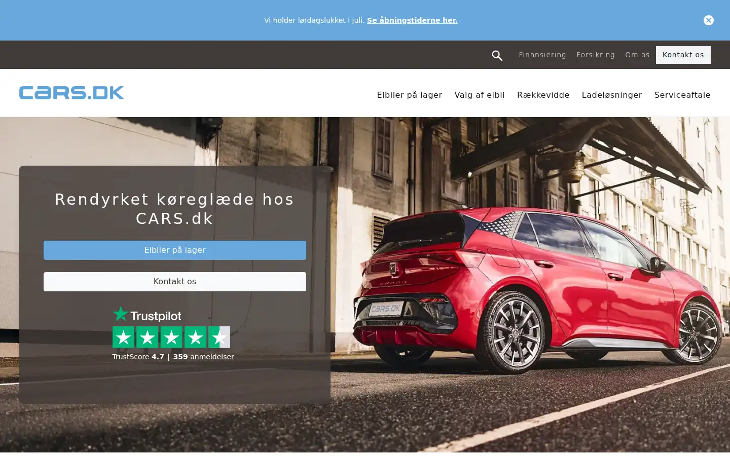 Screenshot of cars.dk