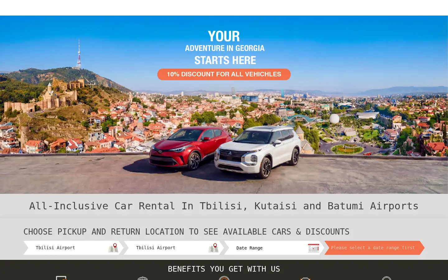 Screenshot of cars4rent.ge
