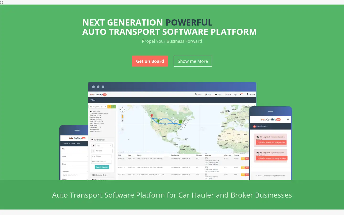 Screenshot of carshipio.com