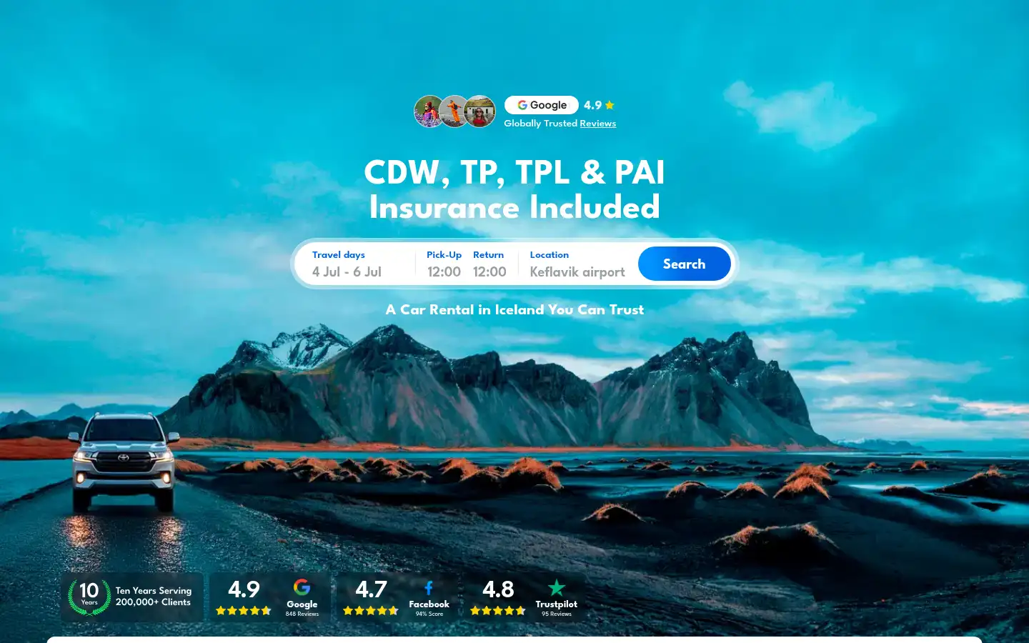Screenshot of carsiceland.com
