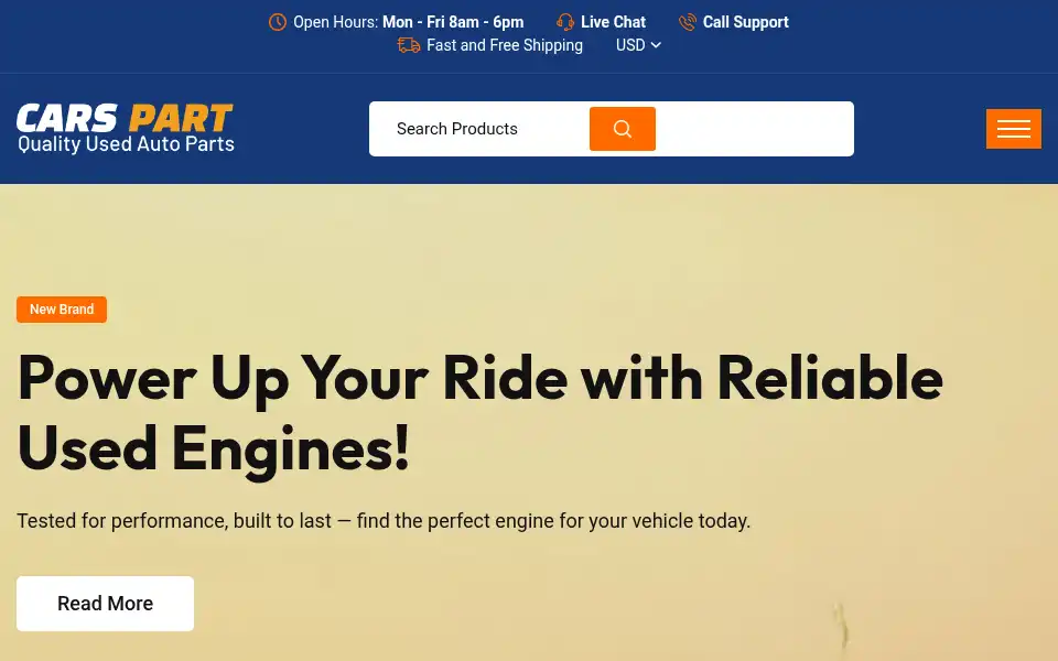 Screenshot of carspart.us