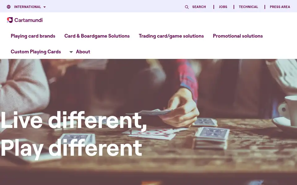 Screenshot of cartamundi.com