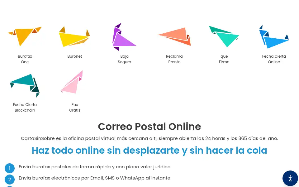 Screenshot of cartasinsobre.com