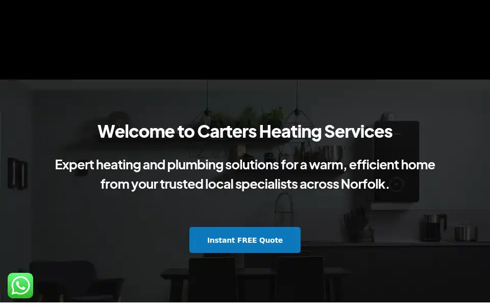 Screenshot of cartersheatingservices.co.uk