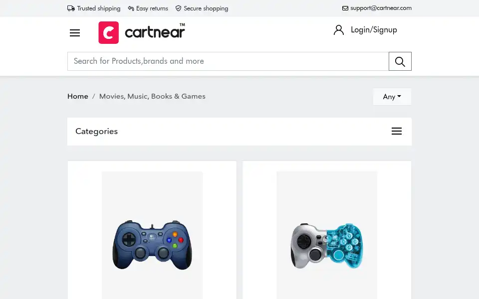 Screenshot of cartnear.com