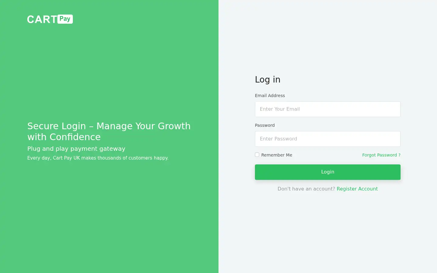 Screenshot of cartpayuk.com