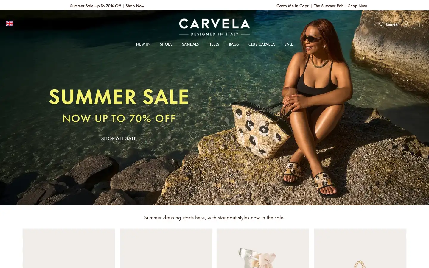 Screenshot of carvela.com